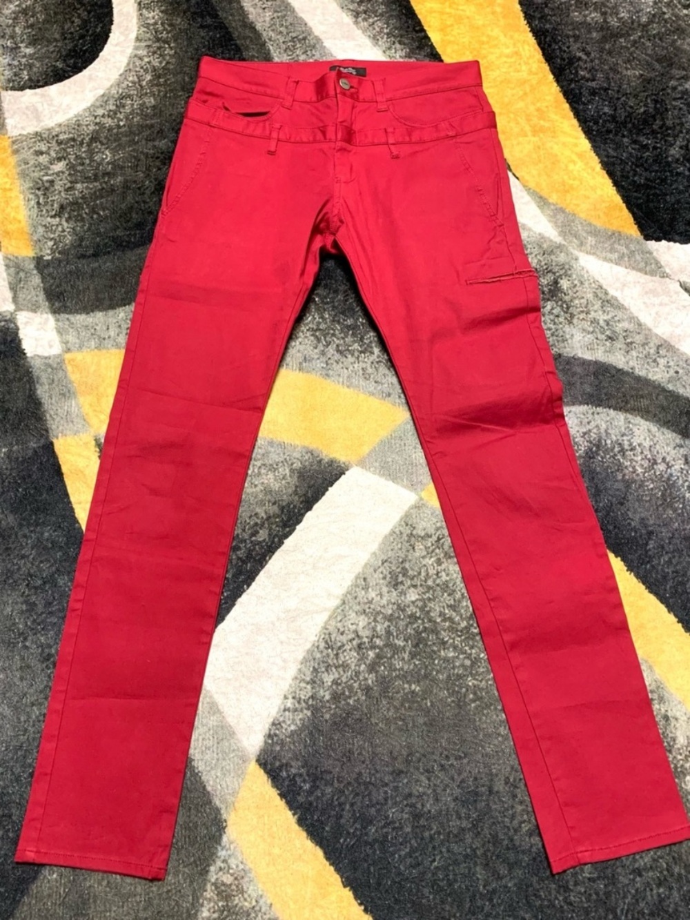Undercoverism SS11 "Underman" Double Waist Pants Red - Size 2 (G4507)
